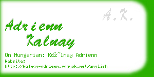 adrienn kalnay business card